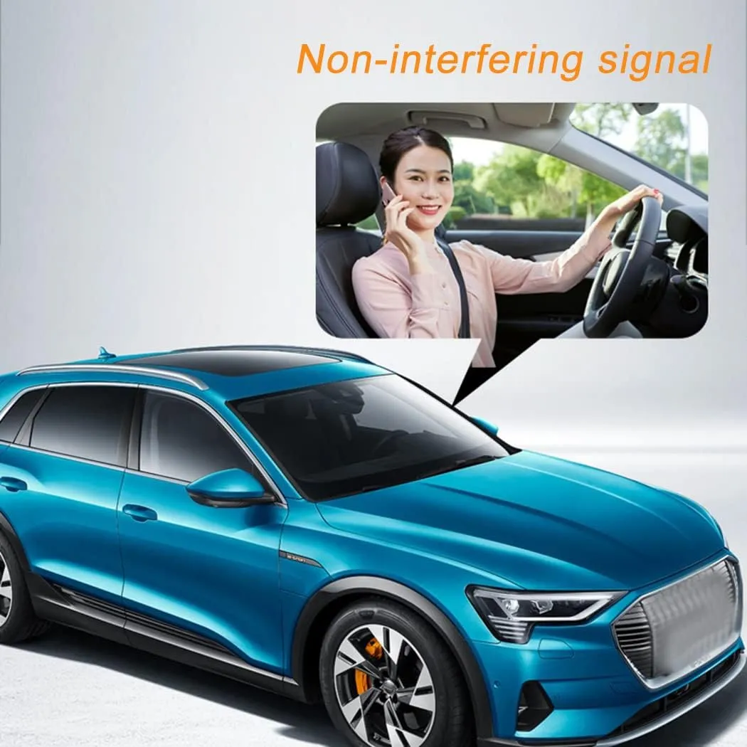 80% VLT Nano Ceramic Car Front Window Film 99% Anti UV Heat Insulation Sun Blocking Solar Window Tint for Car Windshield Rear Side Window, Light Blue, 20Inch X 10Feet