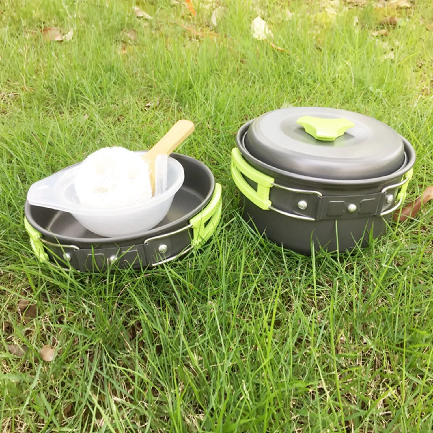 9-Piece: Camping Cookware Set