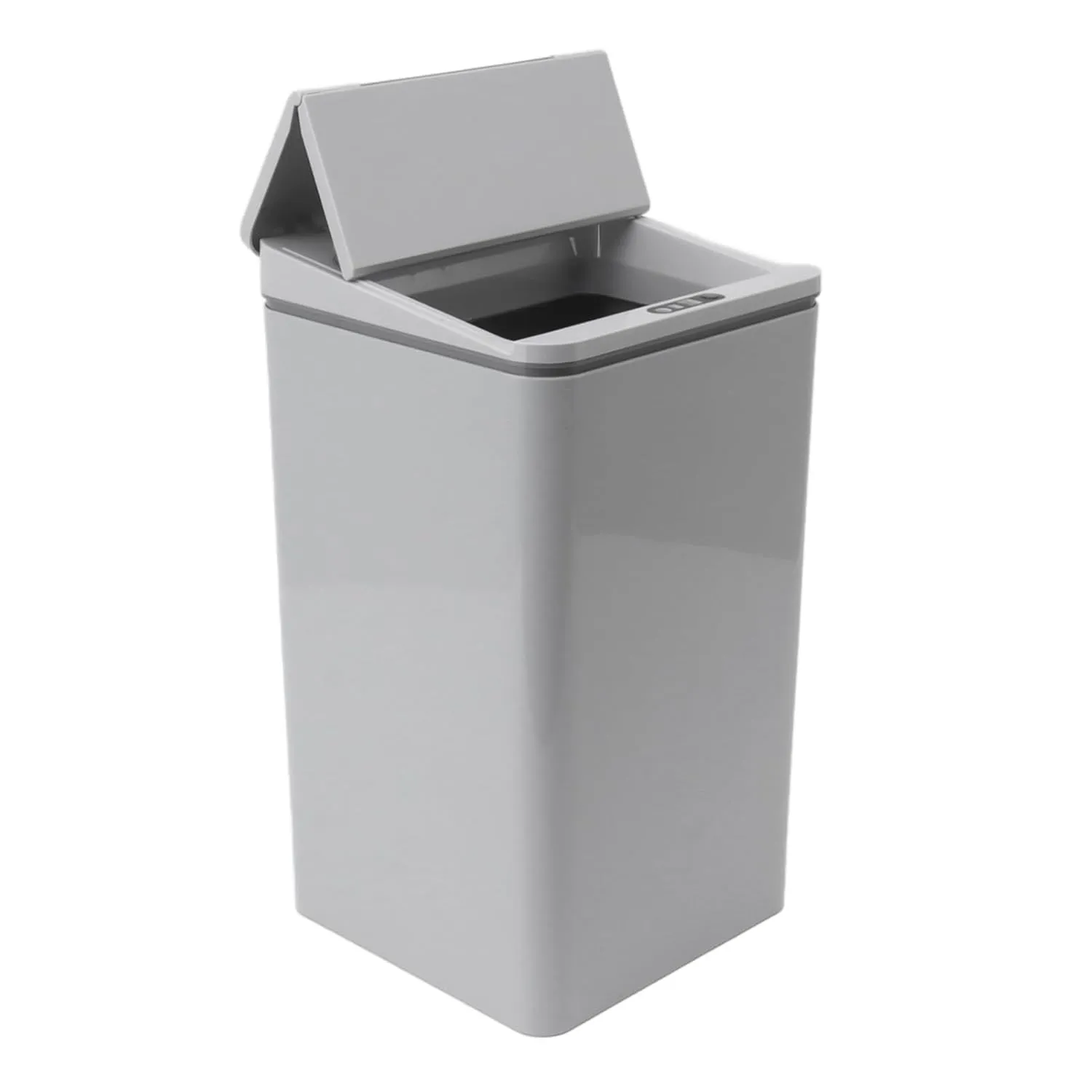 9L Desktop Sensor Trash Can, Intelligent Induction Garbage Bin with USB Charging, Foldable Lid for Bedroom Bathroom Office (Grey)