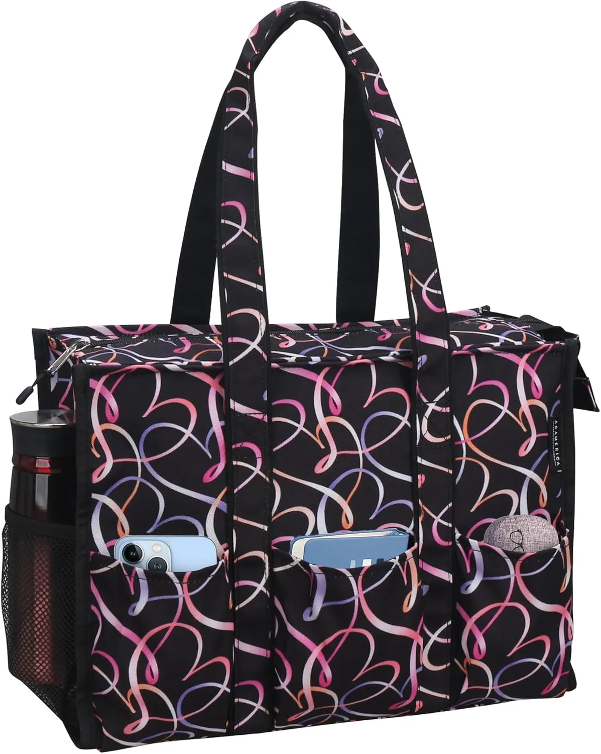 ABAMERICA Nurse Bags for Work Nursing Bag Multiple Pockets Waterproof Organizing Zip Top Clinical Bag for Nursing Students