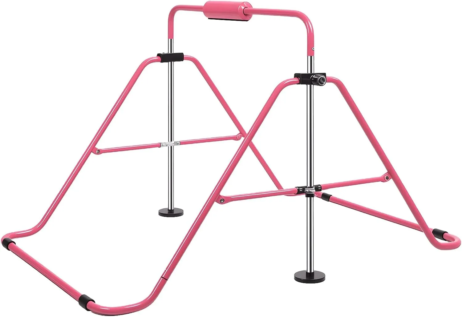Adjustable Gymnastics Bar for Kids with Foldable Design, Heavy-Duty Metal Construction, Ideal for Home Gymnastics Training, Balance and Flexibility, Maximum Load 150 lbs