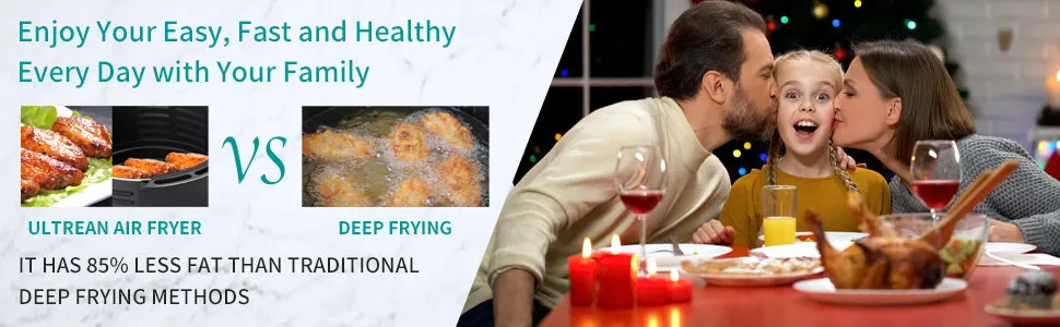 Air Fryer, 4.2 Quart (4 Liter) Electric Hot Air Fryers Oven Oilless Cooker with LCD Digital Screen and Nonstick Frying Pot, UL Certified,fast and free shipping.