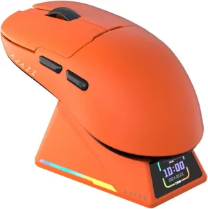 AJ159 8Khz Ultralight Gaming Mouse with RGB Magnetic Screen Charging Dock -30K dpi Optical Sensor - Huanuo 100 Million Click - Ice Sensation Coating Trip-Mode Mice