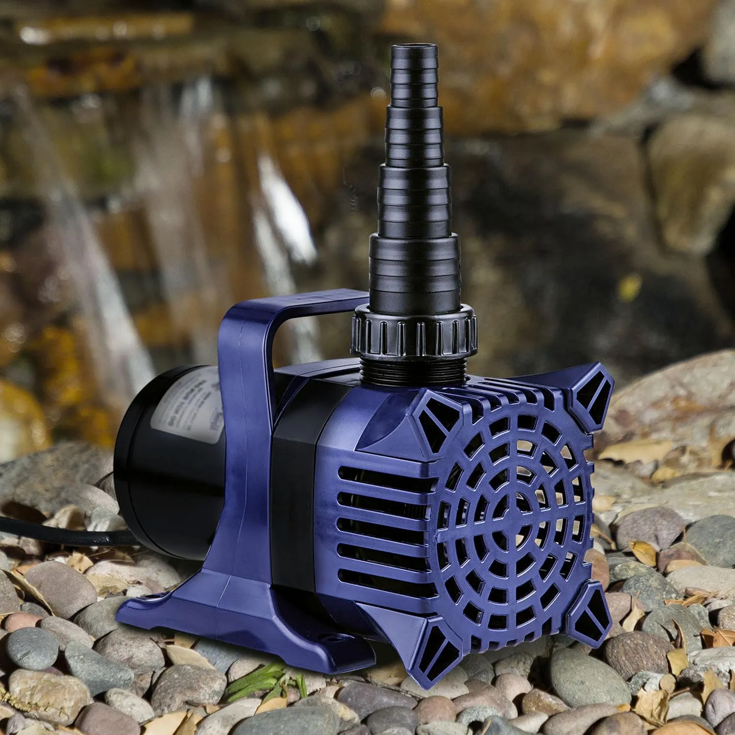 Alpine Corporation - 3100 GPH Submersible Water Pump with 33 FT Cord for Ponds, Fountains, Waterfalls & Water Circulation – Energy-Efficient, Quiet Operation, Vertical/Horizontal Use