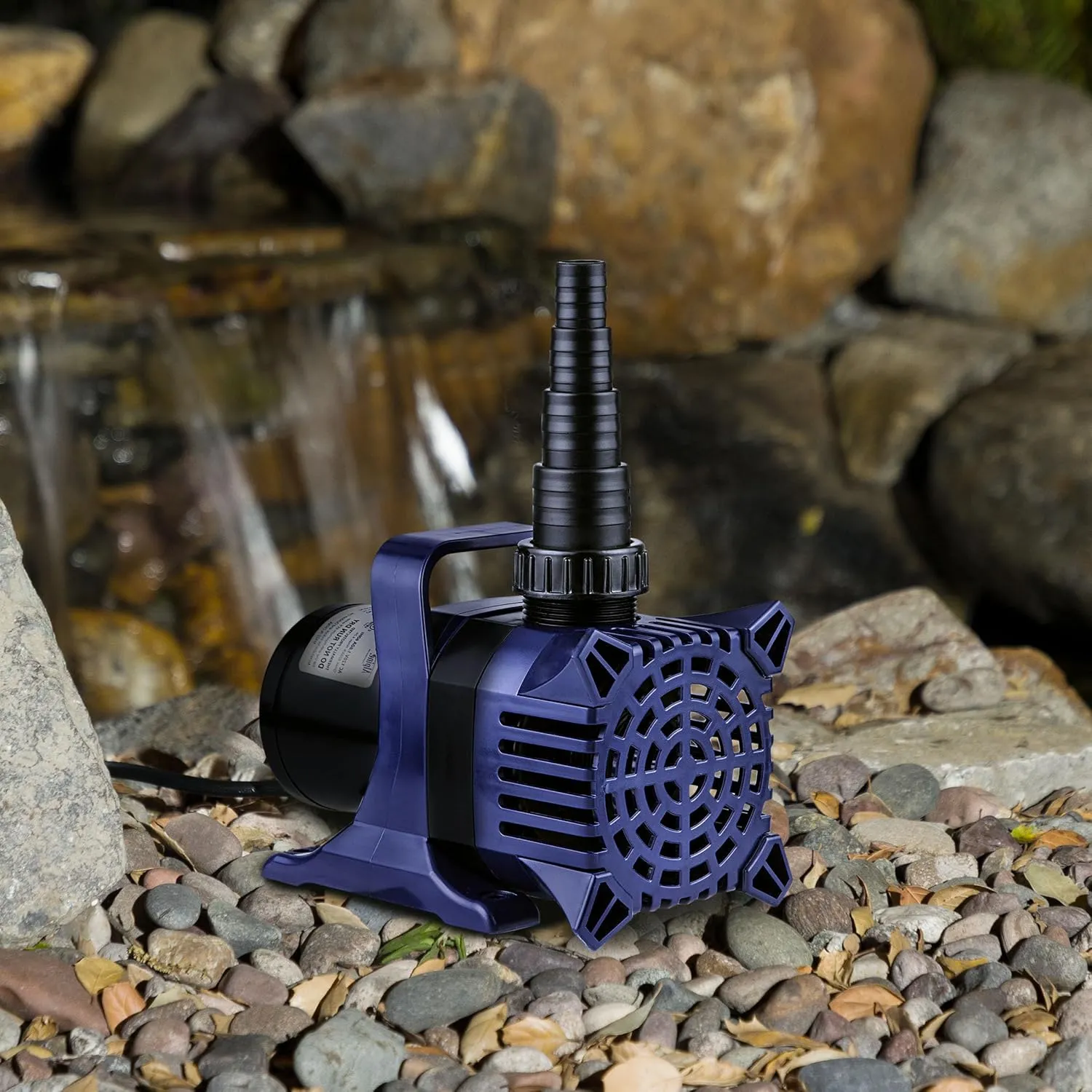 Alpine Corporation - 5200 GPH Submersible Water Pump with 33 FT Cord & Adapters for Ponds, Fountains, Waterfalls – Energy-Efficient, Quiet Operation, Vertical/Horizontal Use, 426 Watts, 25 FT Lift