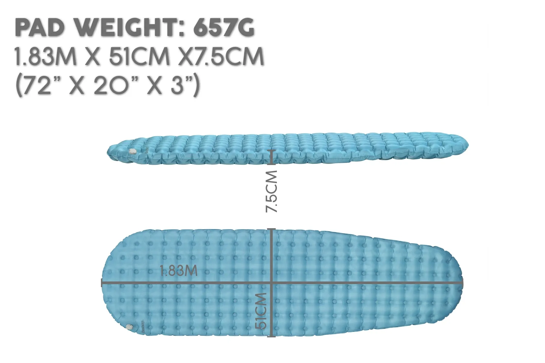 AlpineLite Ultra-Light Extreme Cold Weather Sleeping Pad - Regular