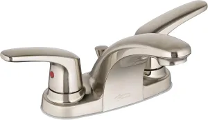 American Standard 7075200.295 Colony Pro Two-Handle Centerset Bathroom Faucet, 1.2 GPM, Brushed Nickel