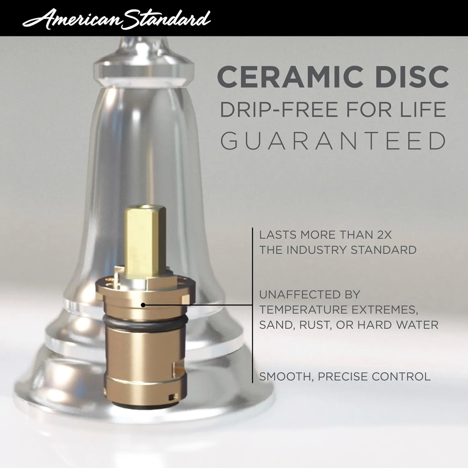 American Standard TU018500.278 Edgemere Valve Only Shower Trim Kit with Cartridge, Legacy Bronze