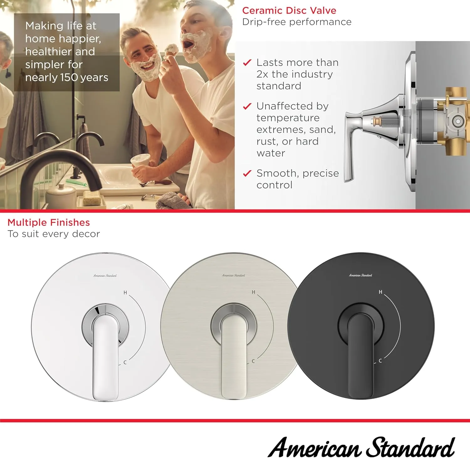 American Standard TU061500.002 Aspirations Shower Valve Trim Kit, Chrome