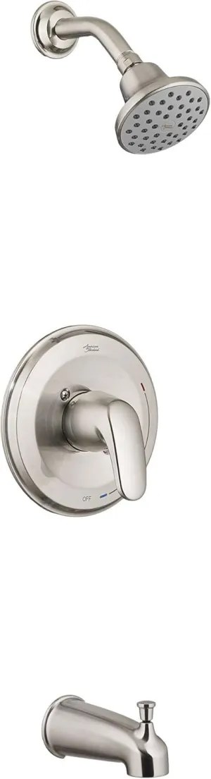 American Standard TU075508.295 Colony Pro Tub and Shower Trim Kit with Cartridge, 1.75 GPM, Brushed Nickel
