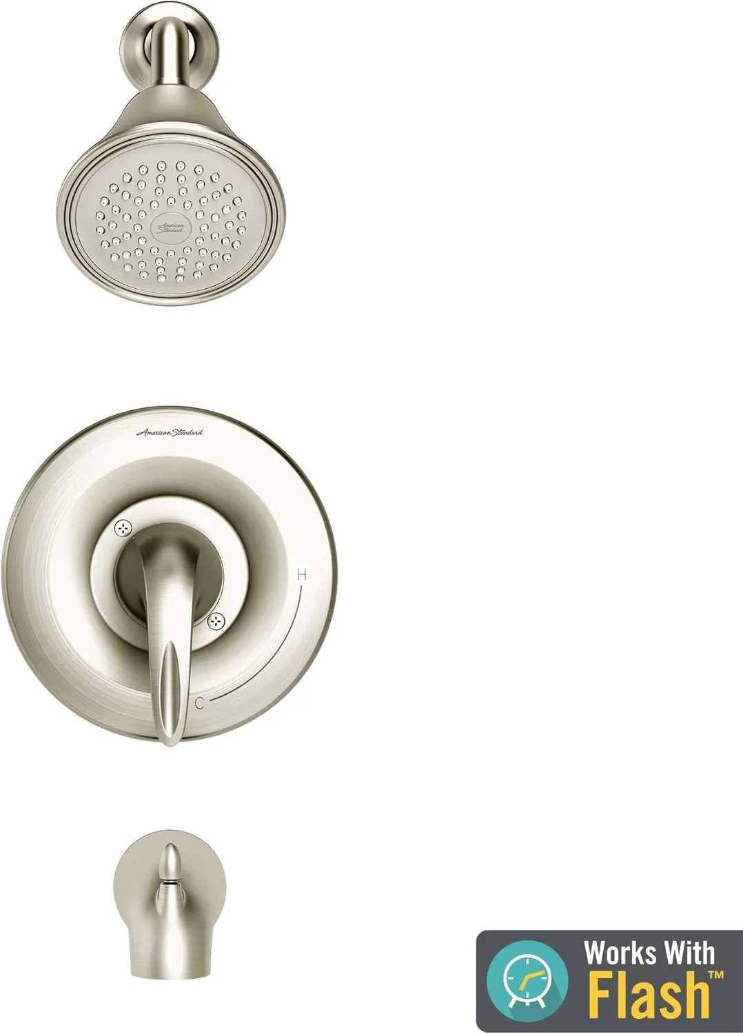 American Standard TU385502.002 Reliant 3 Tub and Shower Faucet with Cartridge, Polished Chrome