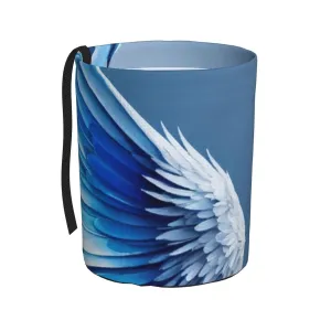 Angel Wing Print Car Trash Can Bin Hanging for Back Seat, Car Accessories for Women Men Automotive Garbage Cans