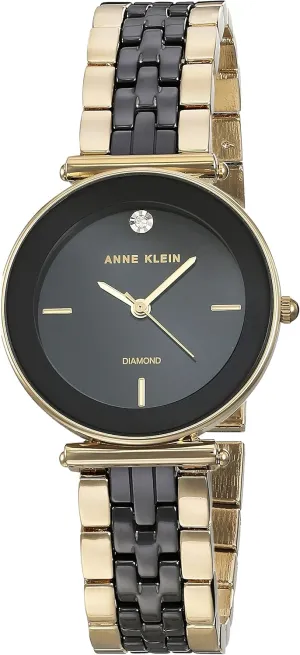 Anne Klein Women's Genuine Diamond Ceramic Bracelet Watch