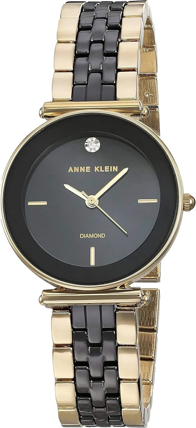 Anne Klein Women's Genuine Diamond Ceramic Bracelet Watch