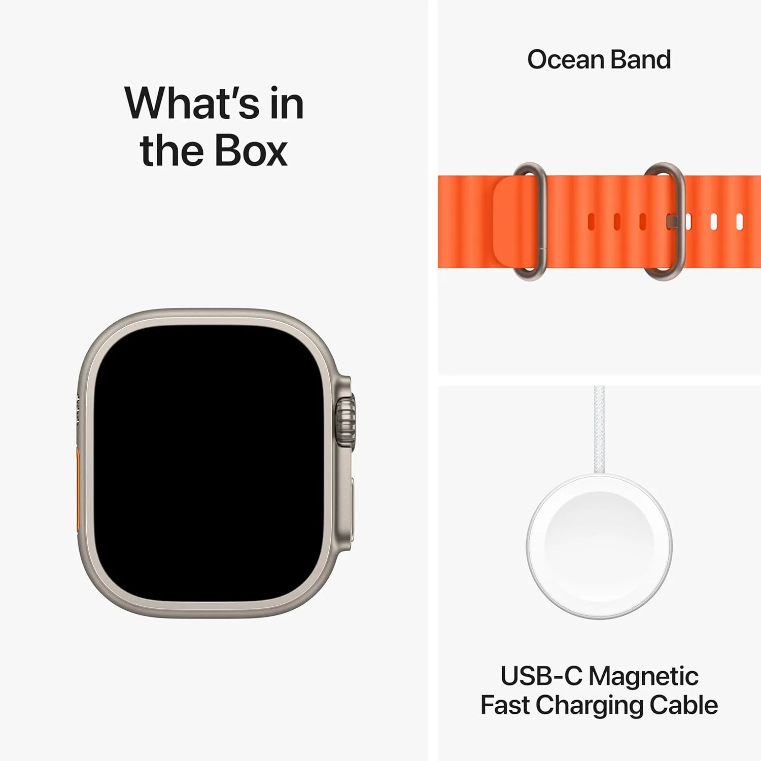 Apple Watch Ultra 2 [GPS   Cellular 49mm] Smartwatch with Rugged Titanium Case & Orange Ocean Band One Size. Fitness Tracker, Precision GPS, Action Button, Extra-Long Battery Life