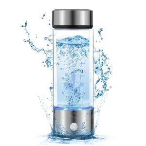 Aqua Vital Hydrogen Water Bottle - 4000ppb Portable Generator With SPE/PEM Technology, Best for Structured Water, Home, Office, Fitness, and Wellness