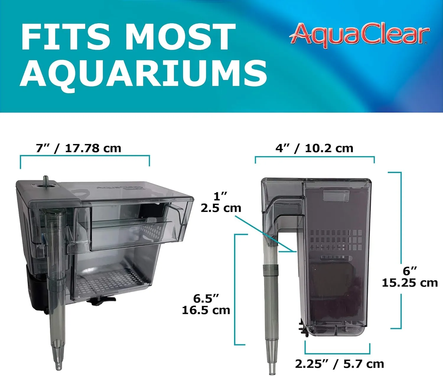 AquaClear 50 Power Filter, Fish Tank Filter for 20- to 50-Gallon Aquariums (Packaging may vary)