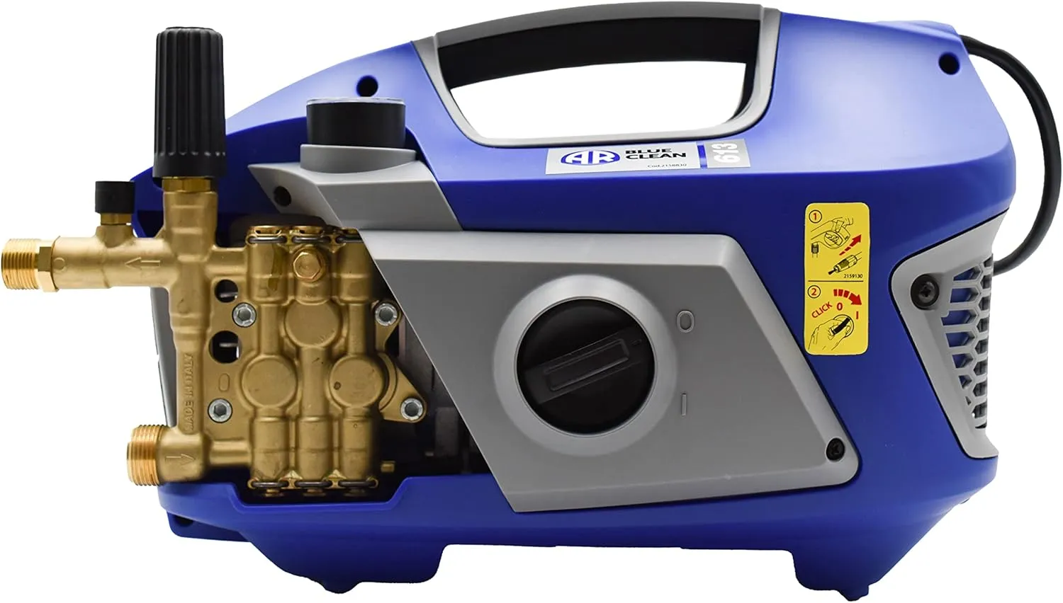 AR Blue Clean AR613 Heavy Duty Commerical Pressure Washer, Electric 1900 PSI, 2.2 GPM, TSS, Includes: Gun, Hose, & Lance