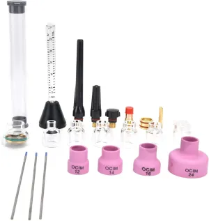 ARGON ARC WELDING NOZZLE KIT HIGH TEMPERATURE FOR ELECTRONIC WELDING WP 17/18/26