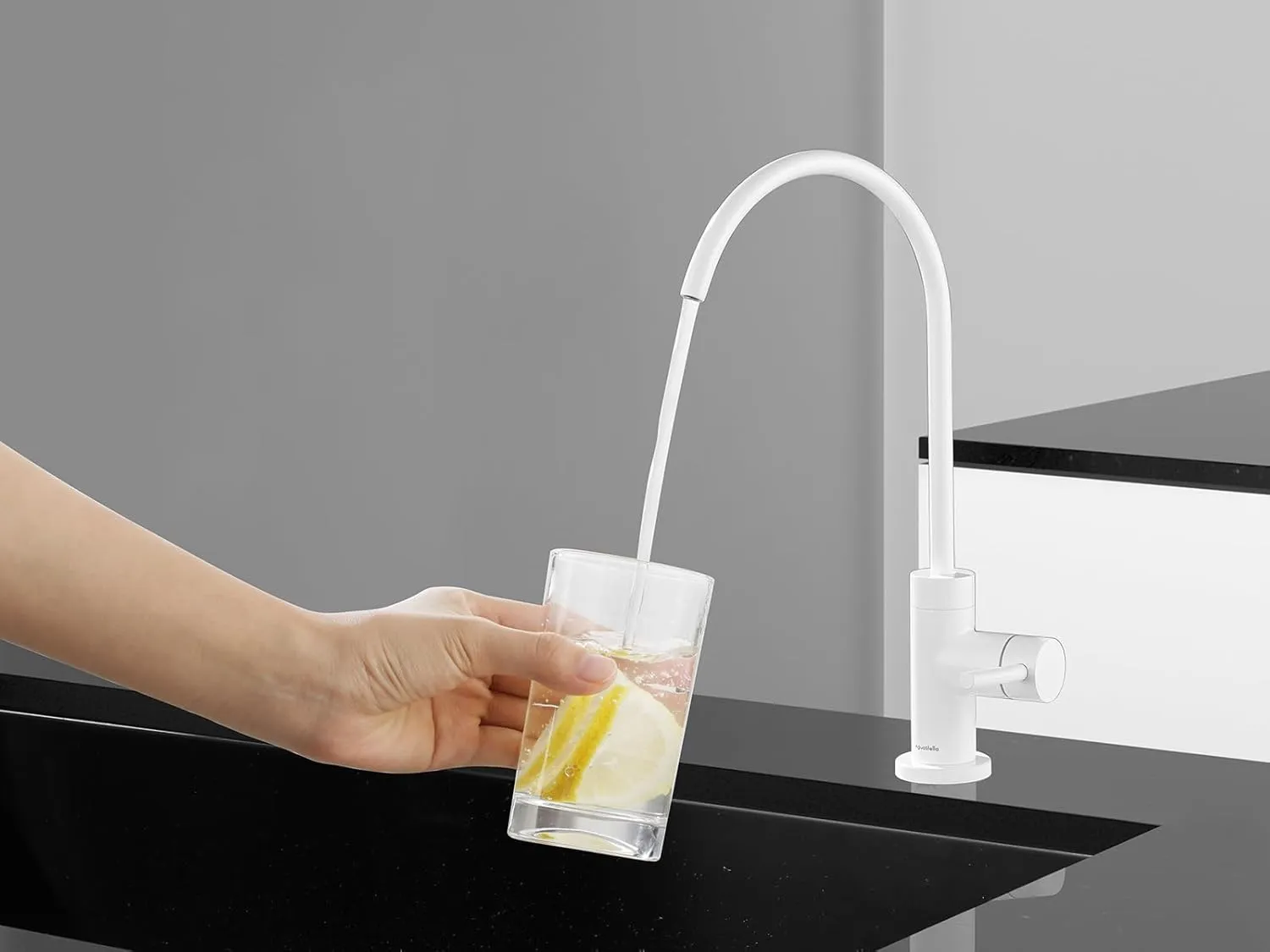 AS09W White Stainless Steel Kitchen Water Filter Faucet RO Faucet for Most Reverse Osmosis Units or Water Filtration System in Non-Air Gap