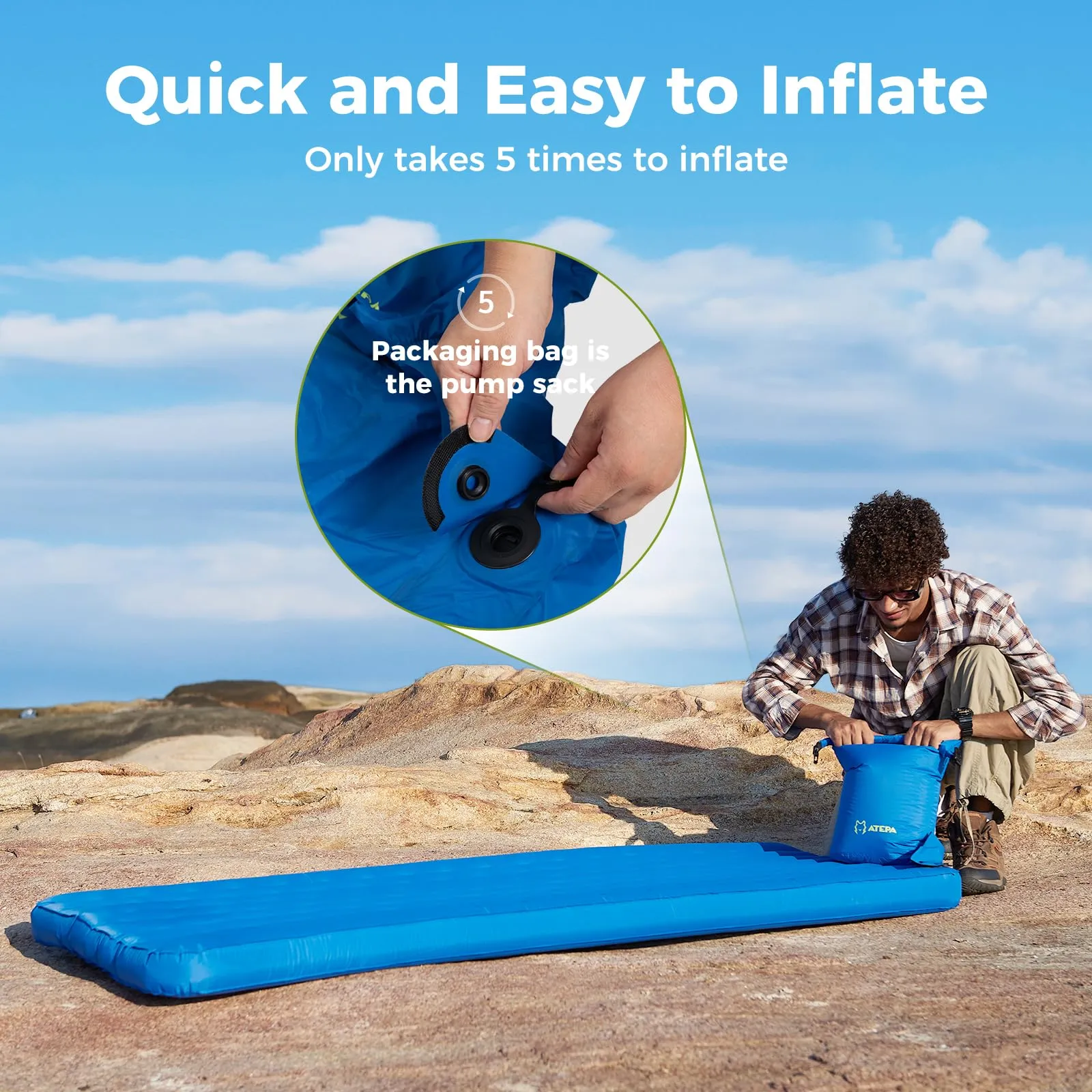 ATEPA All-Season Ultralight Insulated Sleeping Pad