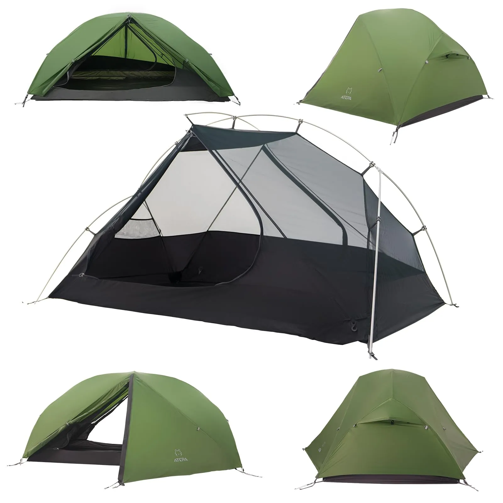 ATEPA Backpacking Tent   KingCamp Flexi Rest 5.0 Plus Air Sleeping Pad Combo