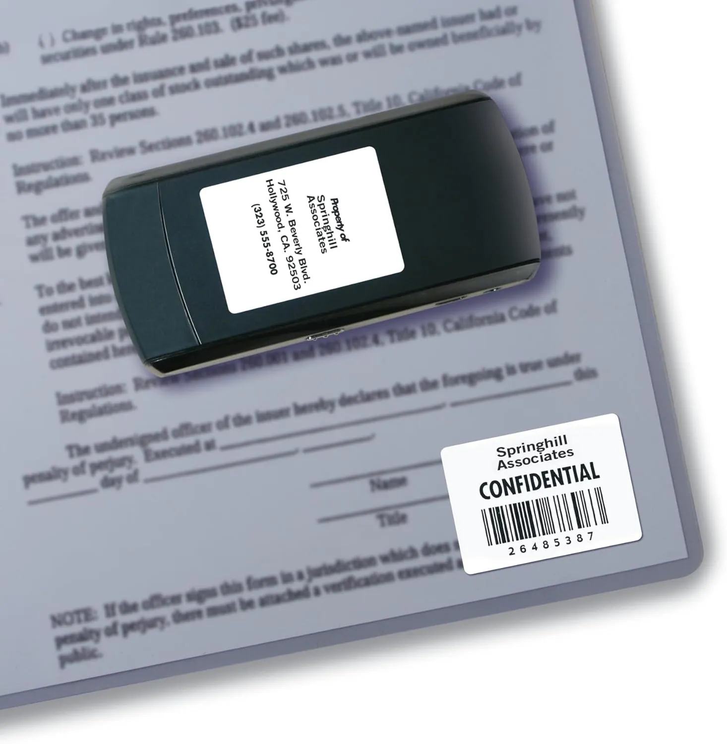 Avery Durable White Cover up ID Labels for Laser Printers, 1.25" x 1.75", Pack of 1600 (6576)