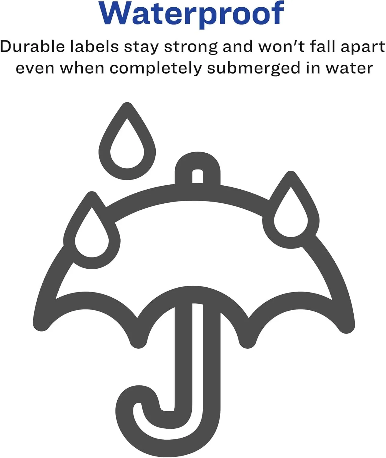 Avery Waterproof Printable Shipping Labels with Sure Feed, 5.5" x 8.5", White, 100 Blank Mailing Labels (5526)