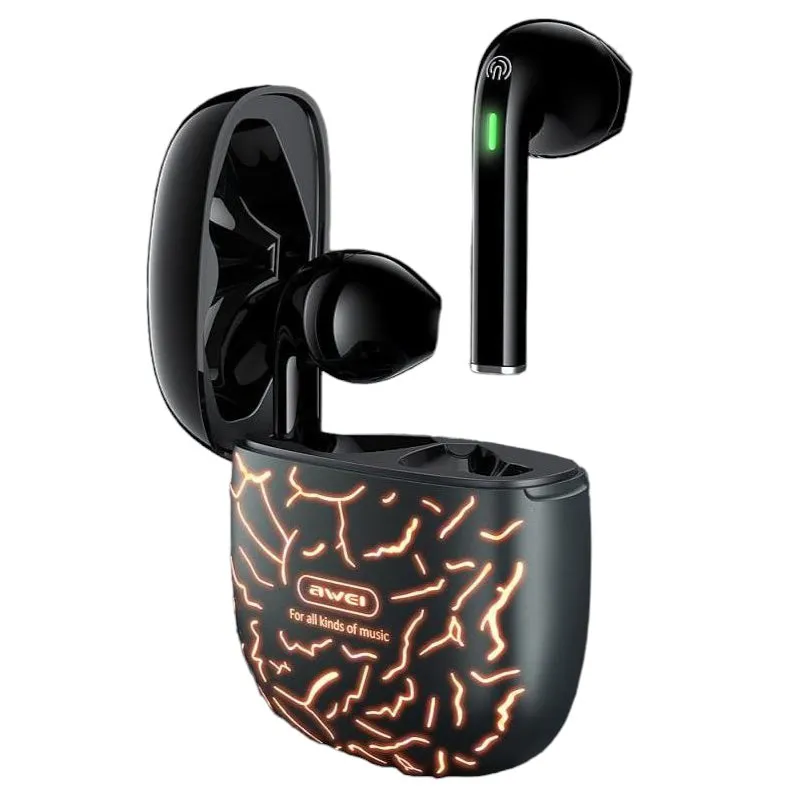 Awei Gaming Sports TWS Bass Low Latency Wireless Earbuds Bluetooth 5.1 With Mic