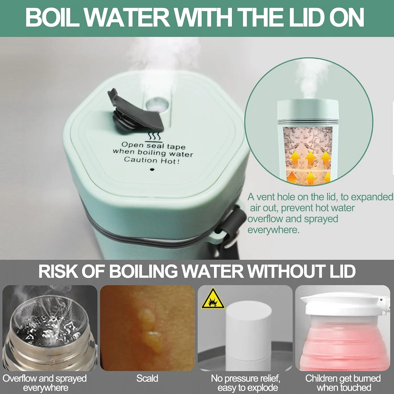 balbali Travel Kettle Electric Small Portable Electric Kettle for Boiling Water Travel Tea Kettle Portable Water Boiler 12oz Travel Electric Kettle