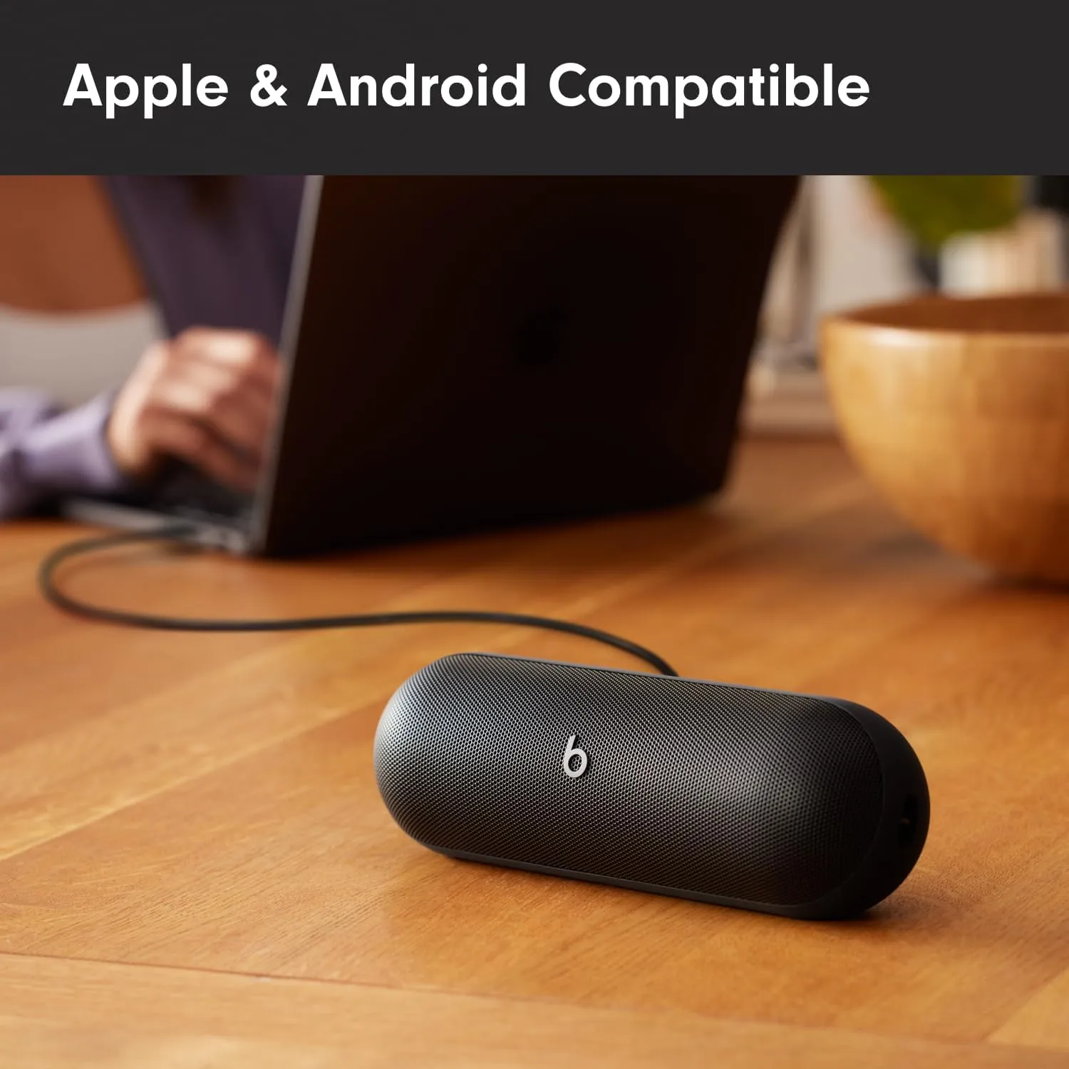 Beats Pill - Bluetooth Speaker and Portable Wireless Charger via USB-C - Up to 24 Hours Battery Life, IP67 Water Resistant, Apple & Android Compatible, Built-in Microphone – Matte Black (Renewed)