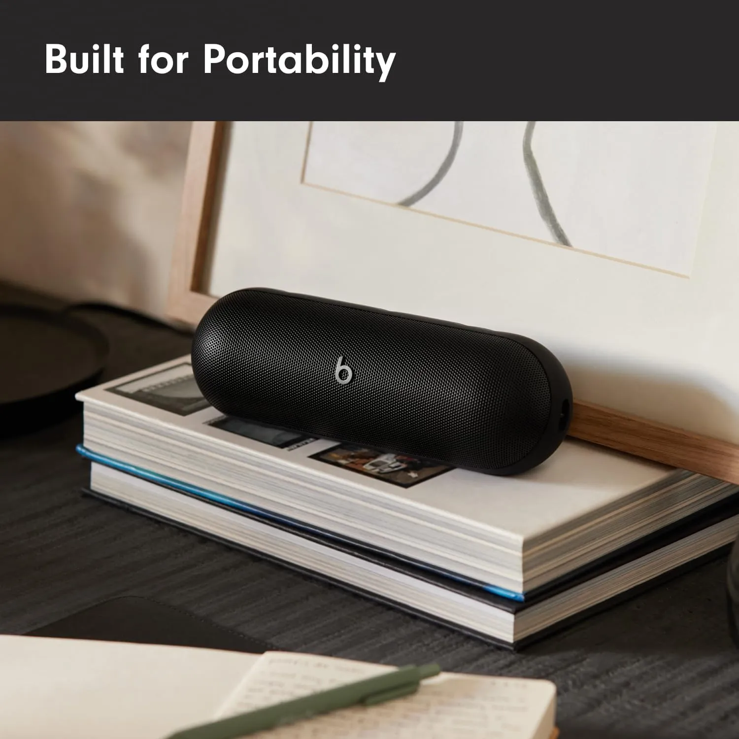 Beats Pill - Bluetooth Speaker and Portable Wireless Charger via USB-C - Up to 24 Hours Battery Life, IP67 Water Resistant, Apple & Android Compatible, Built-in Microphone – Matte Black (Renewed)