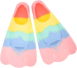 BESPORTBLE 1Pair Silicone Comfortable Blades for Snorkeling Swimming Flexible Design for Beginners Lightweight Portable Flippers for Boys for Training