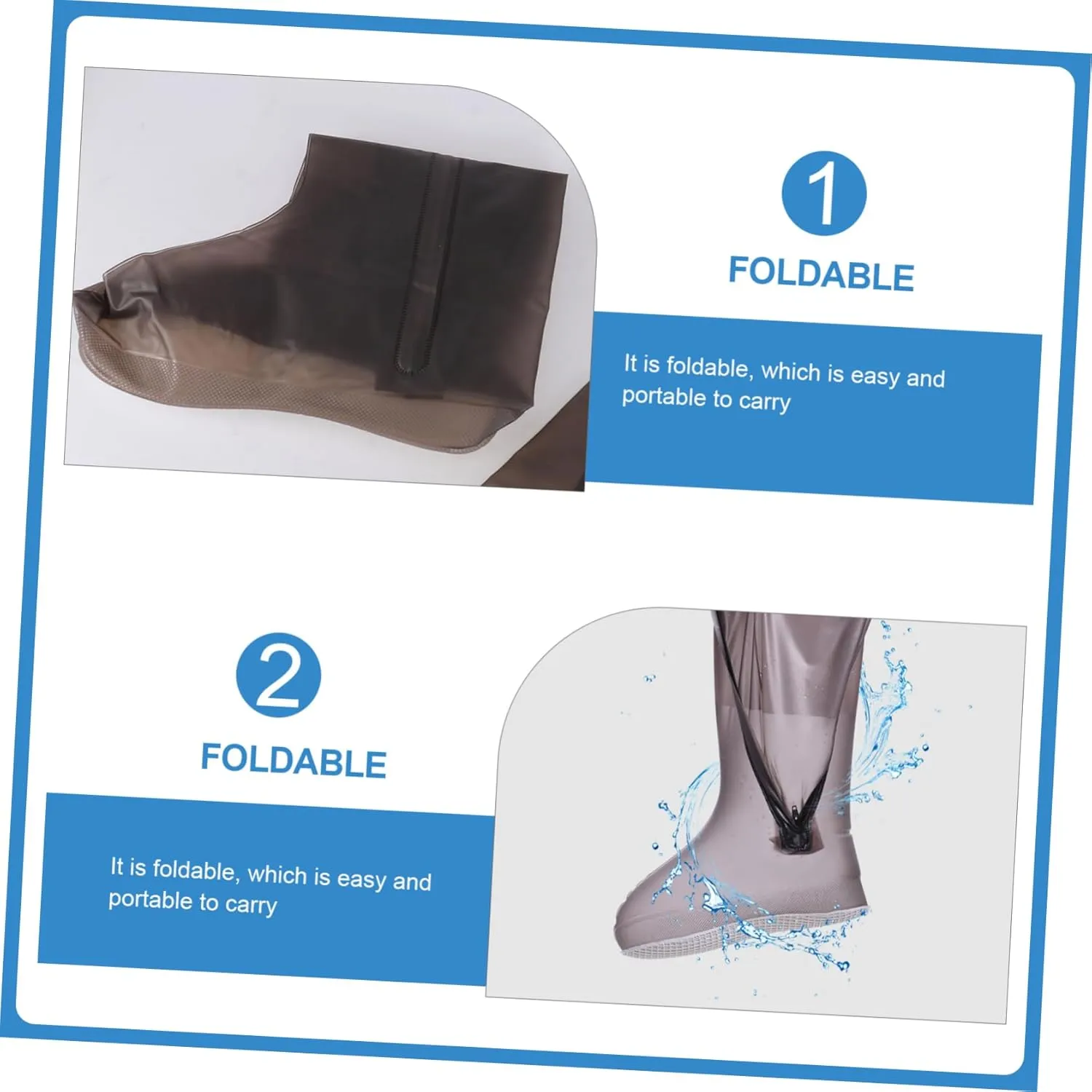 BESPORTBLE Rain Shoe Covers for Adults Waterproof Shoe Covers Bike Covers Outdoor Storage Waterproof Rain Shoe