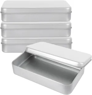 BESPORTBLE Rectangular Cards Case Tinplate Game Cards Box Lids Card Storage Tackle Box Organizer Toy Storage Bins Waterproof Storage Containers