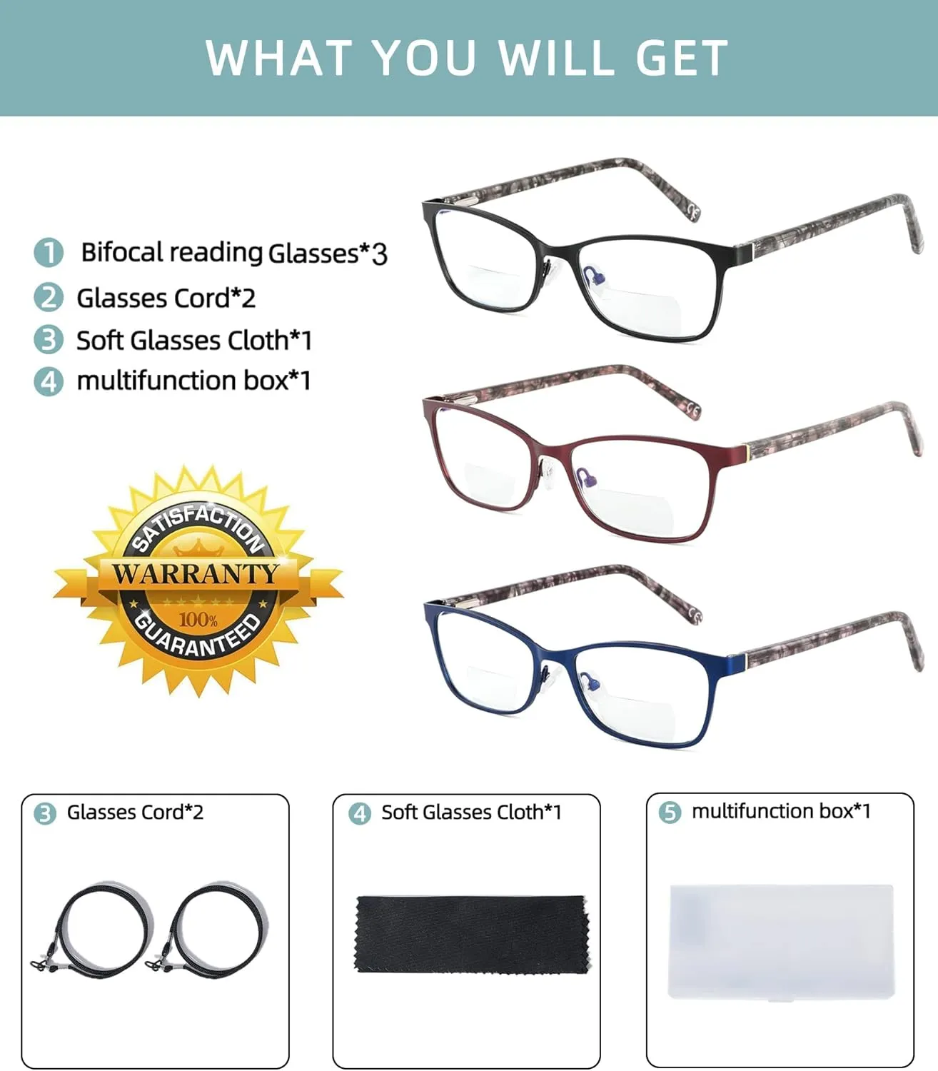 Bifocal Reading Glasses Women Blue Light Computer Reader Fashion Clear Top Cateye Ladies Designer Stylish Eyeglasses