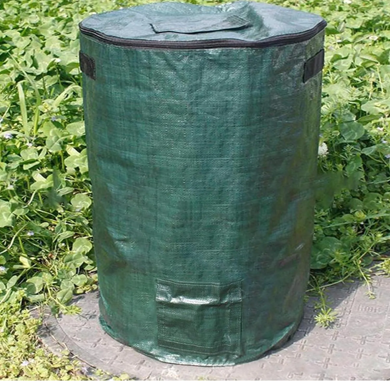 Big Compost Bag - 80 Gallon(300L) Garden Compost Bin for Yard Garbage Cans (Green 1pc)