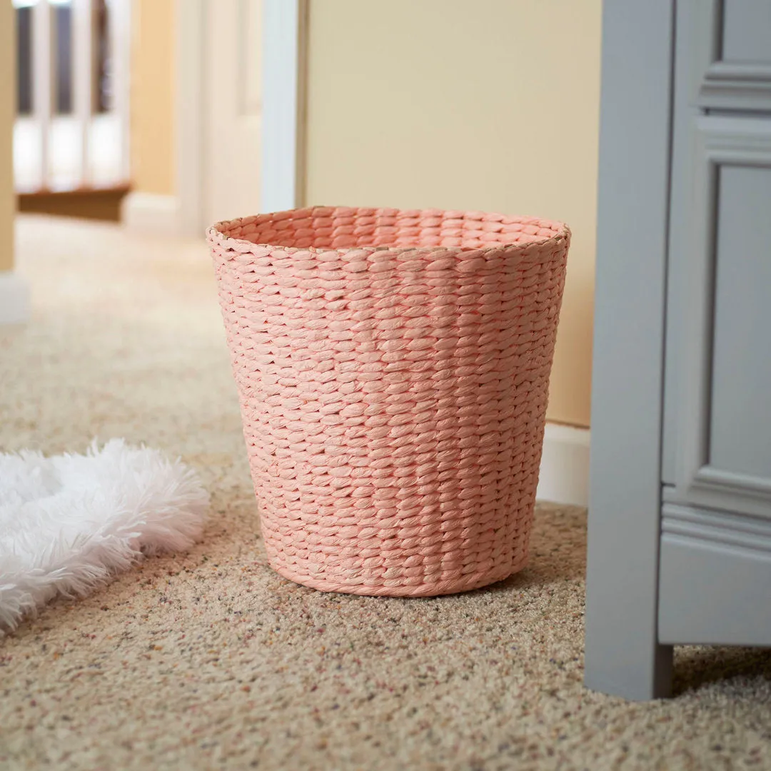 Bimal Paper Rope Gallon Waste Basket Bayou Breeze Color: Pink Capacity: 1 (Gallons)