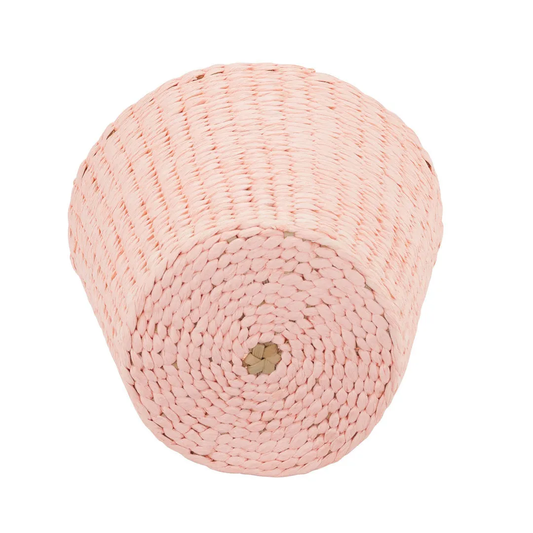 Bimal Paper Rope Gallon Waste Basket Bayou Breeze Color: Pink Capacity: 1 (Gallons)