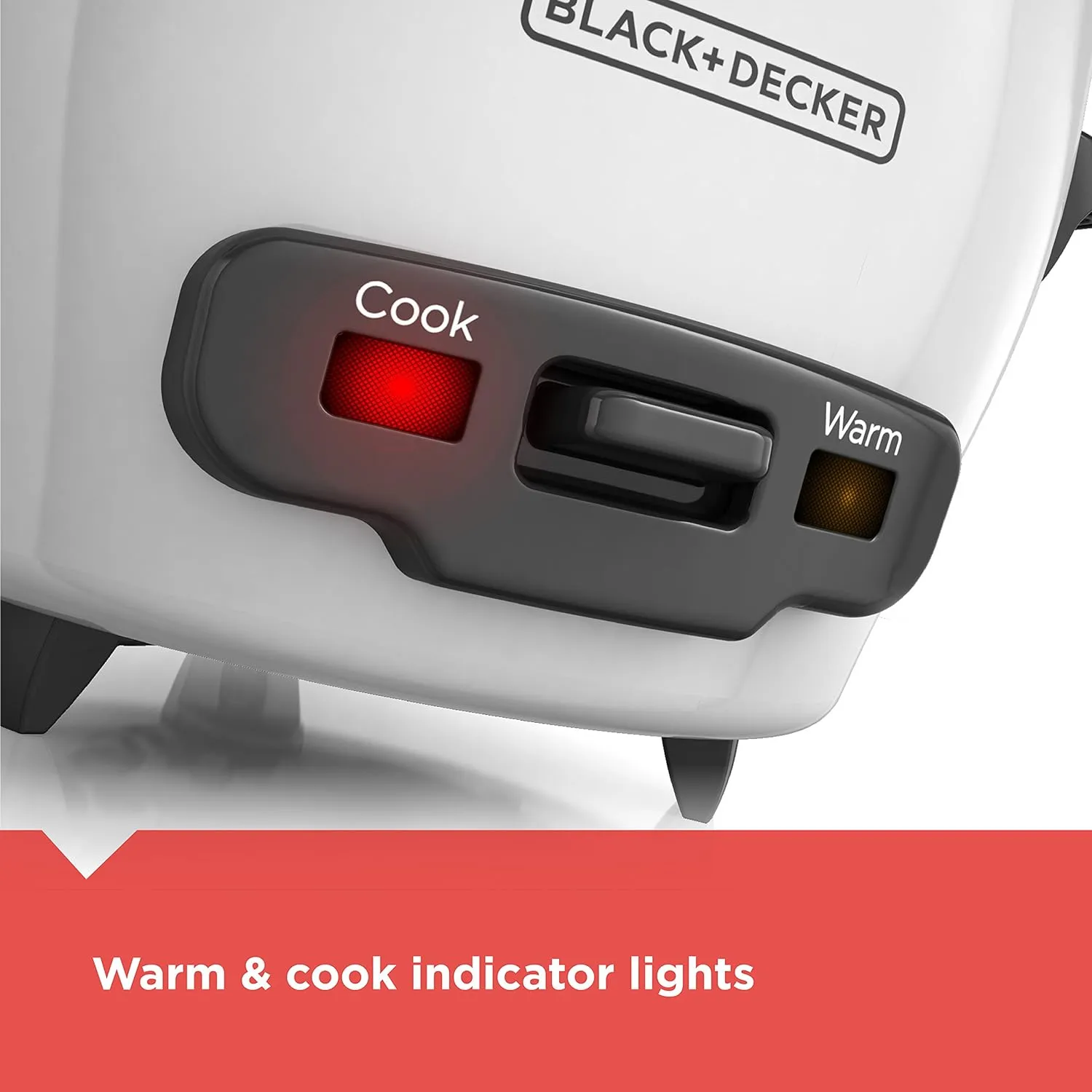 BLACK DECKER Rice Cooker 28 Cups Cooked (14 Cups Uncooked) with Steaming Basket, Removable Non-Stick Bowl, White