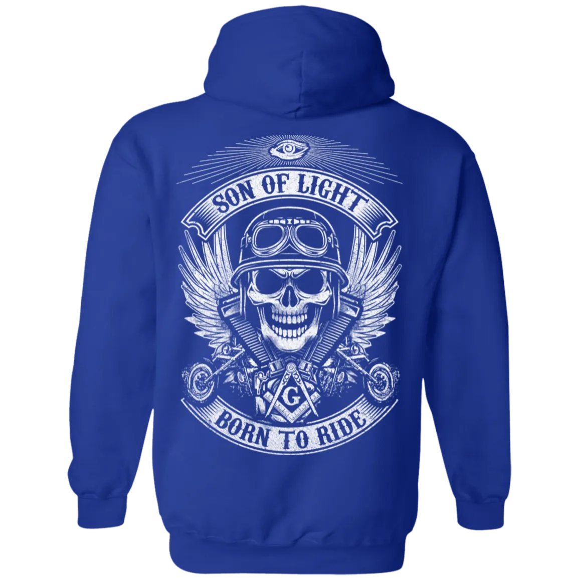 Born To Ride Freemason Square & Compass Symbol