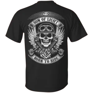 Born To Ride Freemason Square & Compass Symbol