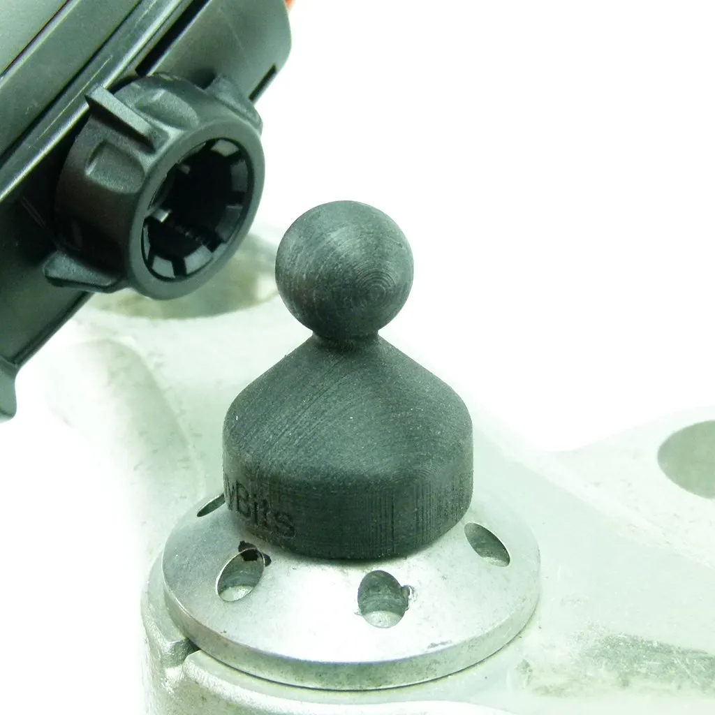 BuyBits 12mm Hexagon GPS Mount for Garmin eTrex 10 - 20 - 30 Devices fits Honda Blackbird & Kawasaki Motorcycles (sku 50632)
