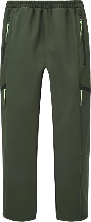 CAMLAKEE Kids Waterproof Hiking Pants Boys Girls Warm Winter Fleece Lined Outdoor Snow Ski Pants