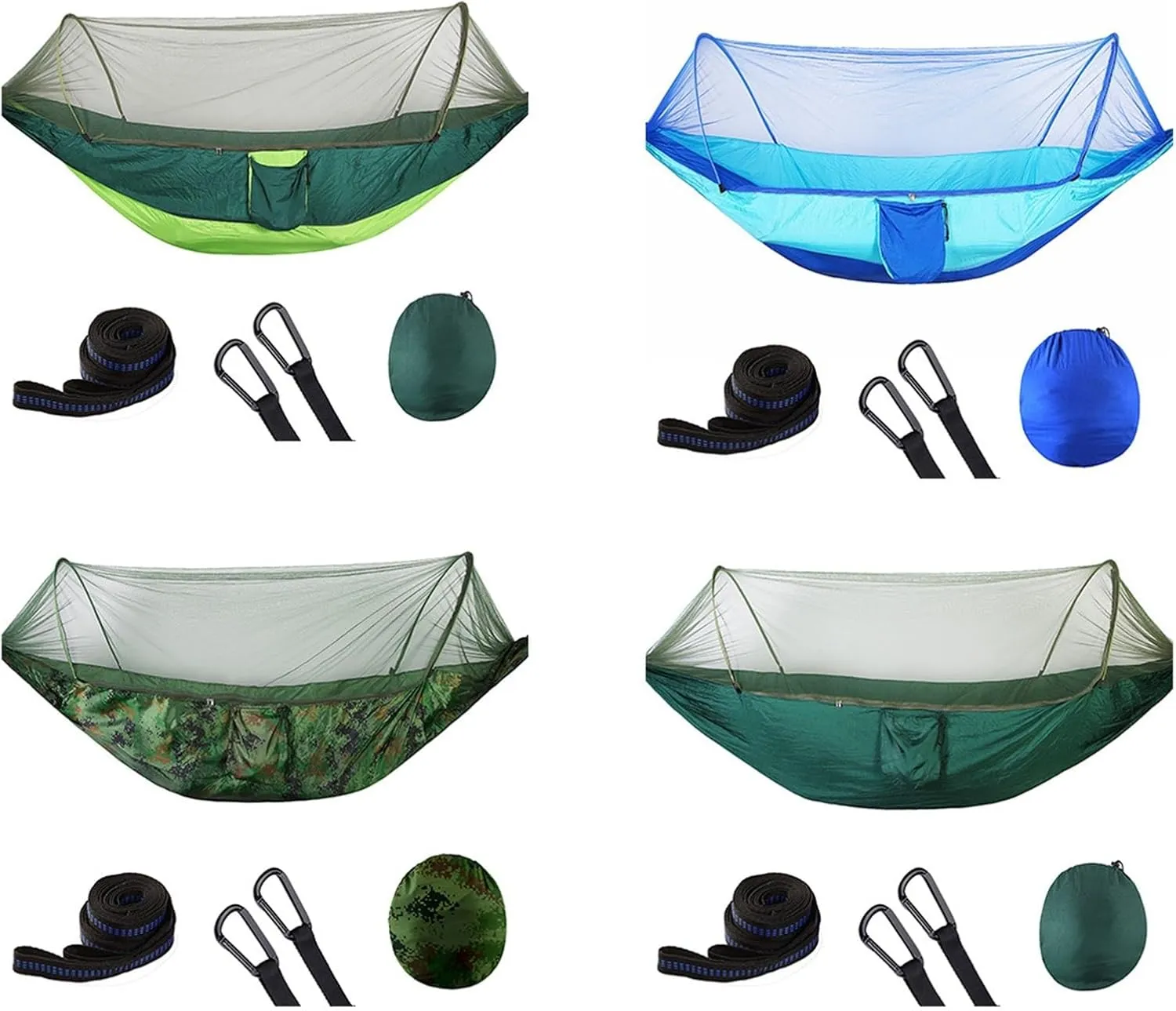 Camp Portable Outdoor Camping Hammock 1-2 Person Go Swing with Mosquito Net Hanging Bed Ultralight Tourist Sleeping Hammock Strong, C S250x120cm