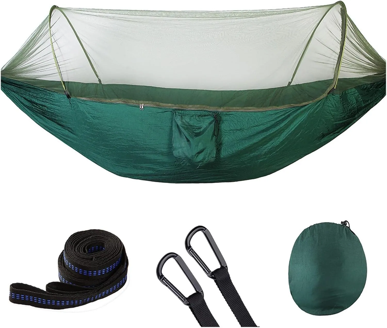 Camp Portable Outdoor Camping Hammock 1-2 Person Go Swing with Mosquito Net Hanging Bed Ultralight Tourist Sleeping Hammock Strong (C S250x120cm)