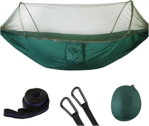 Camp Portable Outdoor Camping Hammock 1-2 Person Go Swing with Mosquito Net Hanging Bed Ultralight Tourist Sleeping Hammock Strong (C S250x120cm)