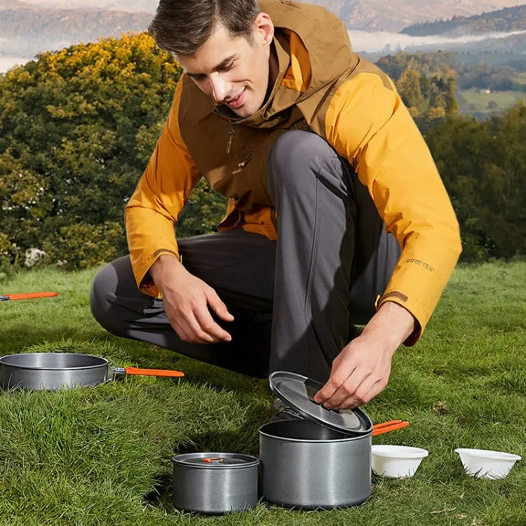 Camping Outdoor Cookware Set, Non-Stick Outdoor Folding Pot Pan  Kettle Kit