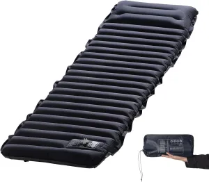 Camping Sleeping Pad Ultralight Camping Mat Air Mattress Built-in Pump Durable Waterproof Inflatable Compact Sleeping Mat for Outdoor Backpacking Hiking