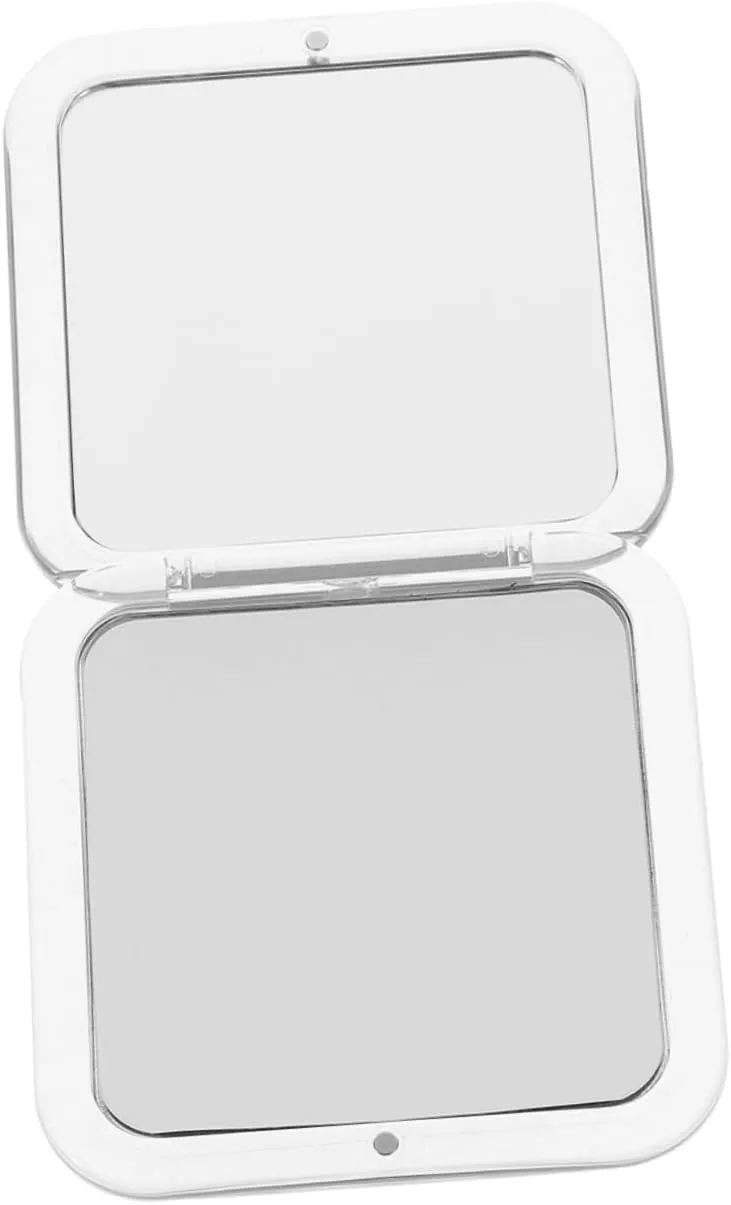 CANIGHT Foldable Pocket Mirror Compact Magnification Handheld Mirror for Women Durable Square Design for Travel Makeup Touch Ups Easy to Carry Purse Bag